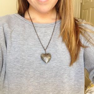 Golden heart necklace