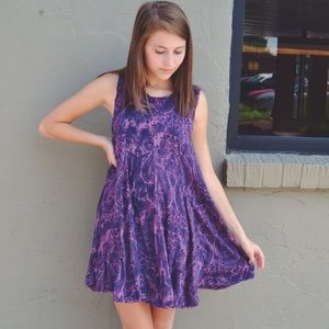 Urban Outfitters Ecote Clary Godet Trapeze Dress