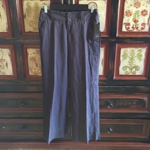 Mossimo 100% linen pants - blue, size 2