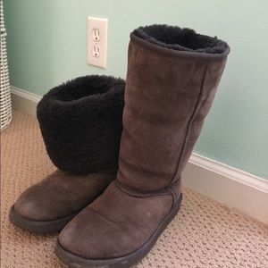 dark brown tall ugg boots