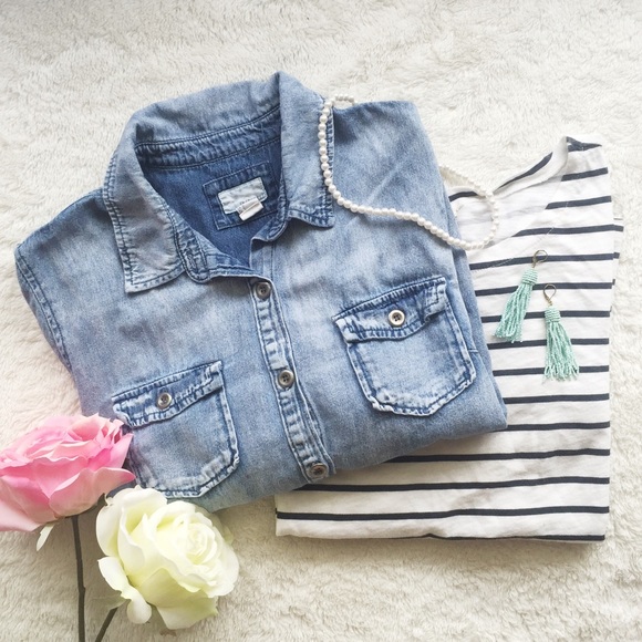 Chambray Denim button-up shirt