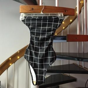 AA Black & White Grid One Piece