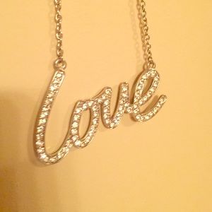 love necklace with heart hot pink snap bracelet