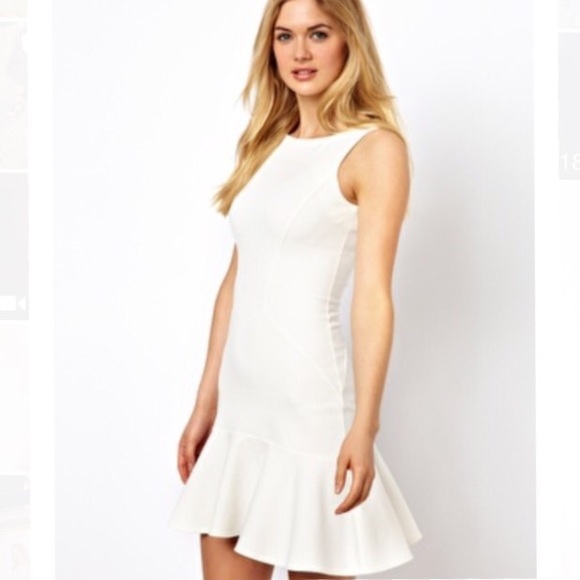 Closet by Asos Sleeveless Dress with Frill Hem