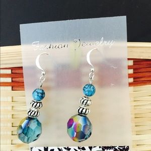 Earrings, Murano beads