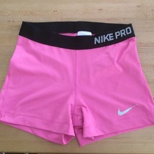 Nike Pro 3" Flamingo Pink Compression Shorts