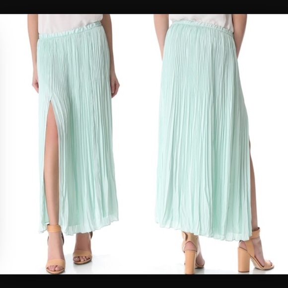 Club Monaco Mint Green Maxi Skirt