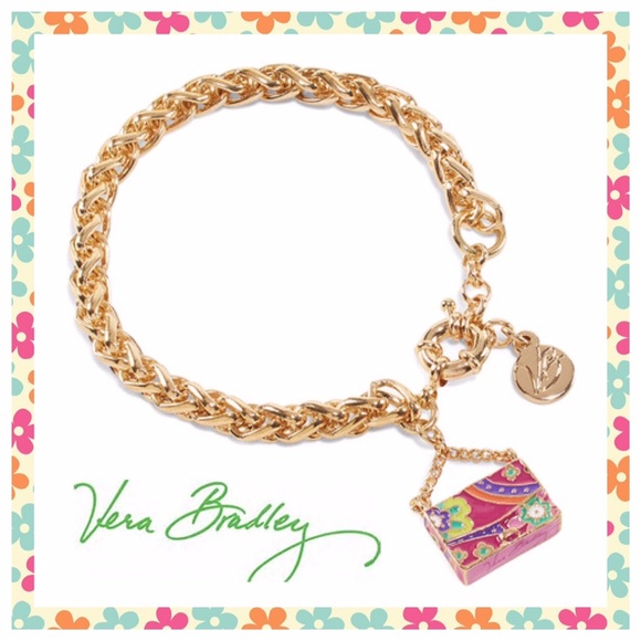 Vera Bradley Jewelry - VERA BRADLEY Pink Swirls Handbag Charm 7.5" NWT