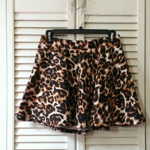 RESERVED: Wet Seal Cheetah Print Skater Skirt