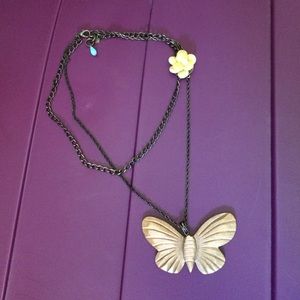 Lucky Brand butterfly necklace