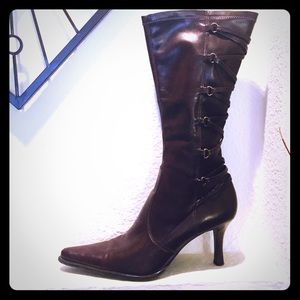 Brown Franco Sarto Boots Sz 8