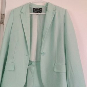 Mint green blazer