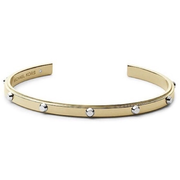 HP❤️ NWT Michael Kors Astor Studded Gold Tone Cuff