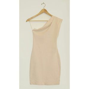 American Apparel XS/S Cream shoulder dress