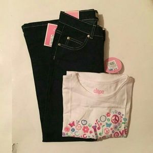 Girl's Circo t shirt and jeans