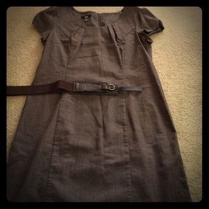 AGB Brown Dress with Belt Size 16