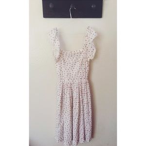 Strawberry Eyelet Vintage Dress