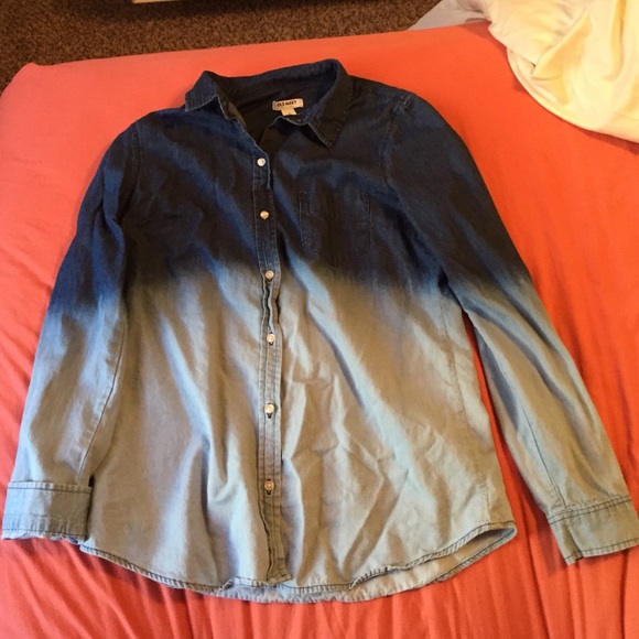Ombré Denim Button Down