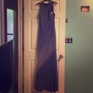 Purple right fitted dress