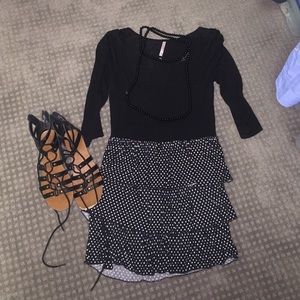 Black and Polka Dot Rue 21 Dress