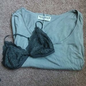 Green top from urban outfitters