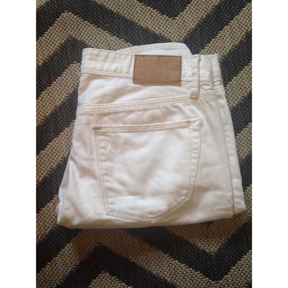 Madewell white jeans.