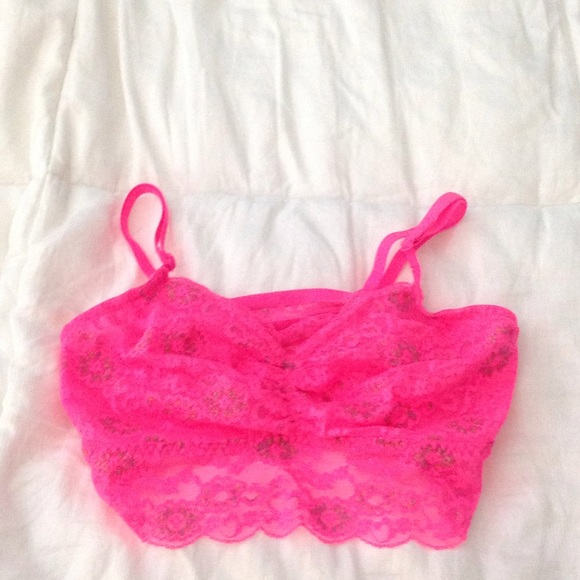 VS PINK - pink bralette with adjustable straps