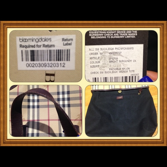 🚫SOLD 🚫 Authentic Burberry Buckleigh Medium Tote - Picture 4 of 4