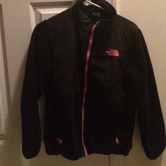 The North Face fleece jacket size xs black & pink