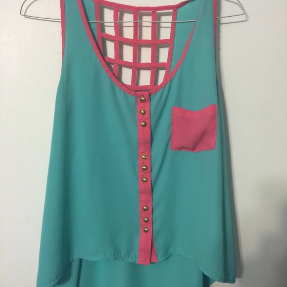 Open back tank