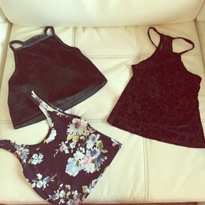 Brandy Melville halter and short tank top