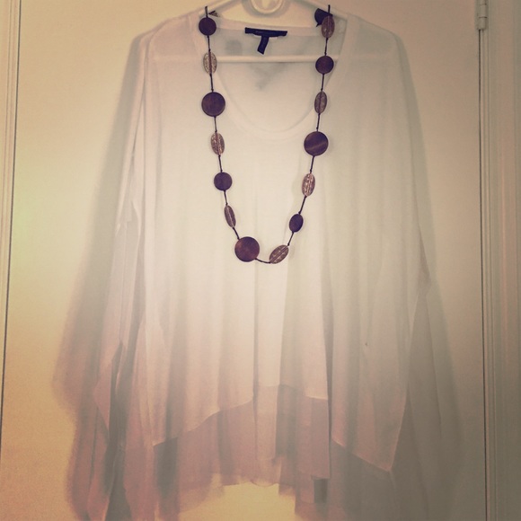 BCBG MAXAZRIA white blouse
