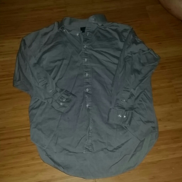 Charcoal grey men's button down