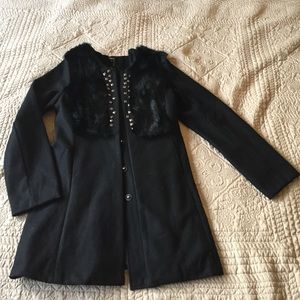 Black Collection coat in black.