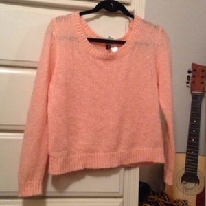 Peach cropped sweater