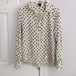 J. Crew Polka-dot Blouse
