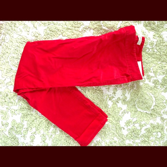 NWT Loft red skinny pants