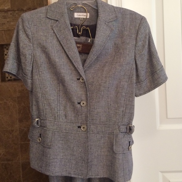 Calvin Klein linen suit