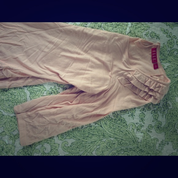 ELLE ruffled shoulder top