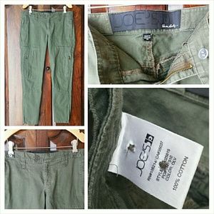 Joe's Skinny Olive Zipper Cargos Joe's Skinny Olive Zipper Cargos
