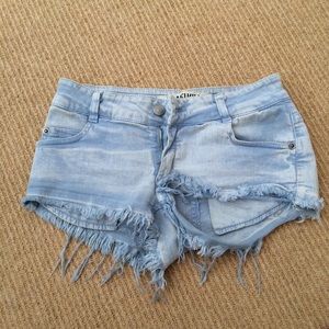 Brandy Melville Blue Denim Shorts
