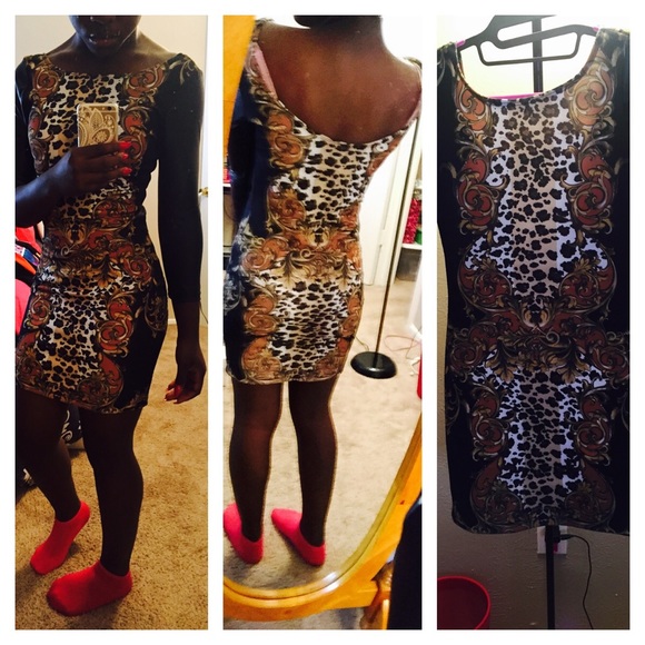 Leopard multi print dress!