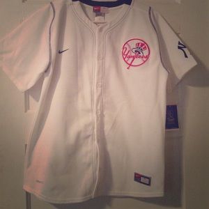 Nike baseball button up shirt
