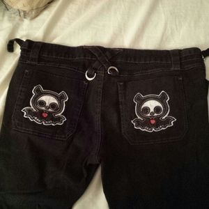 Bat Skelanimals by tripp nyc skinny jeans size 11