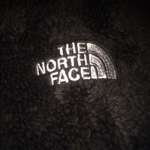 Black North Face jacket-hold