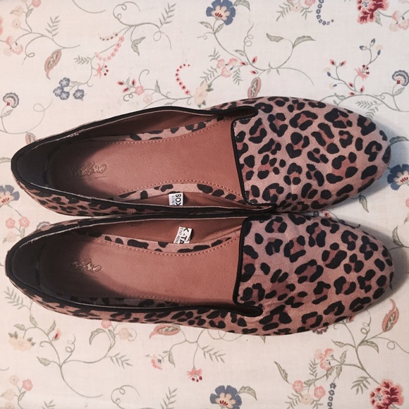 Cheetah print loafers.