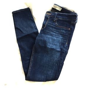 Dark blue jean jeggings