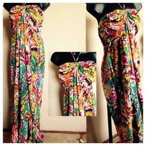 Reduce! Tropical Maxi Sundress -1X