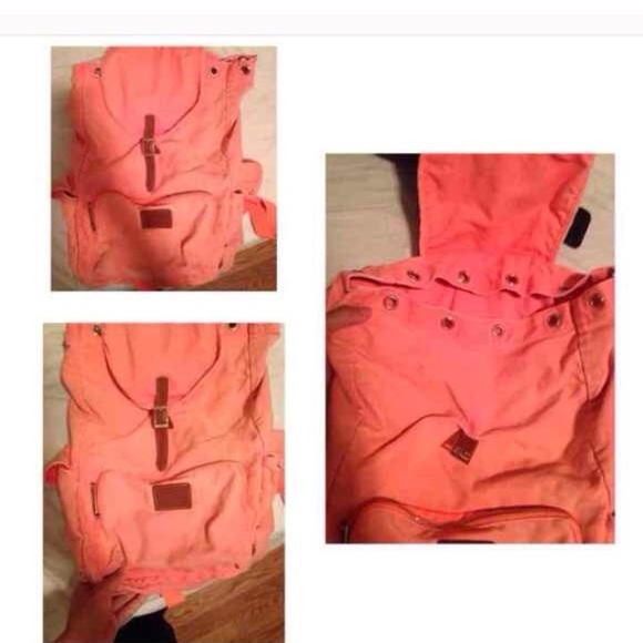 VERY used PINK bag and scarf