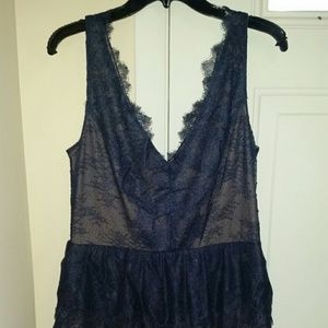 BCBG Navy Lace Dress